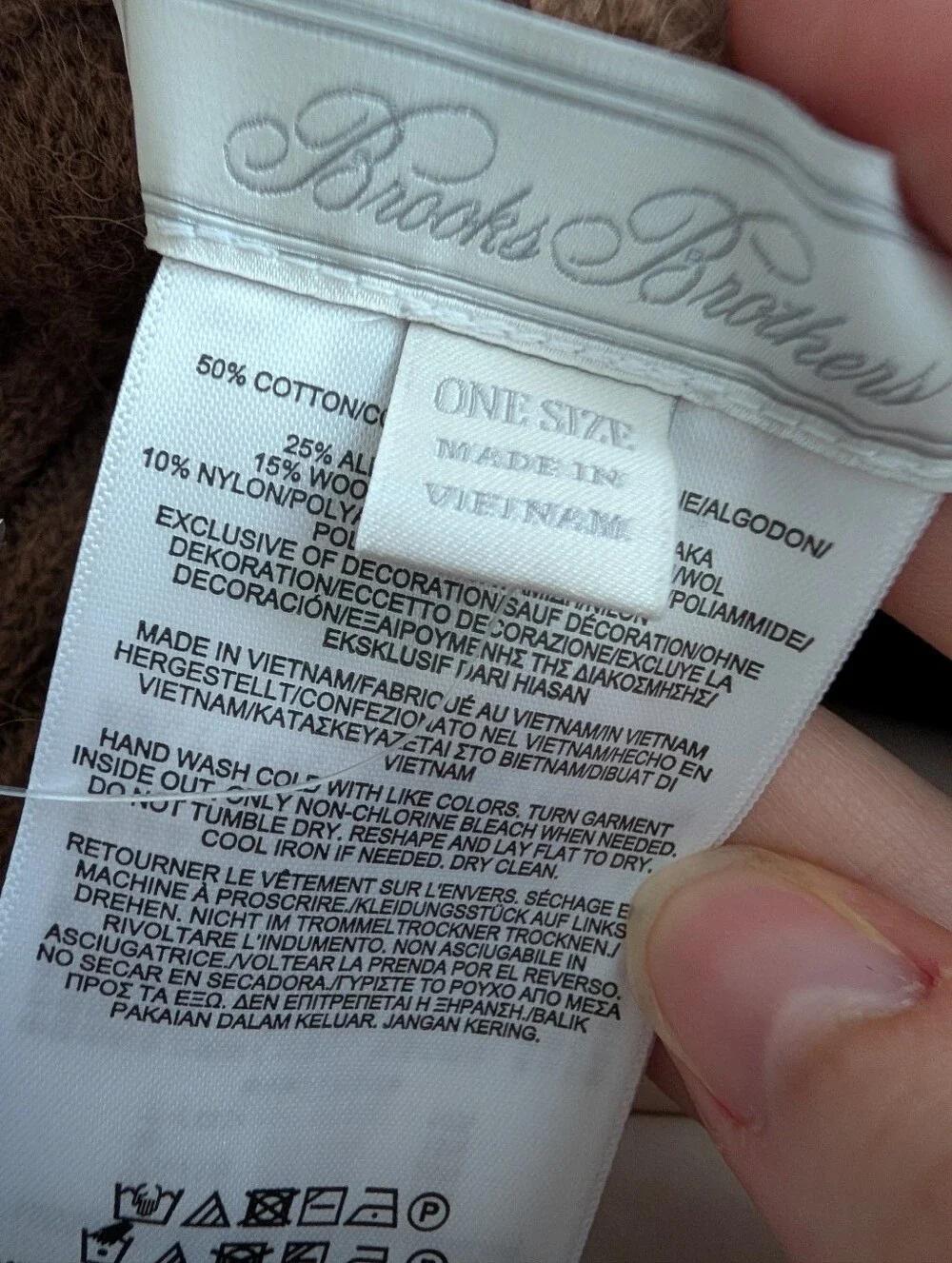 Brooks Brothers Scarf Set In Brown